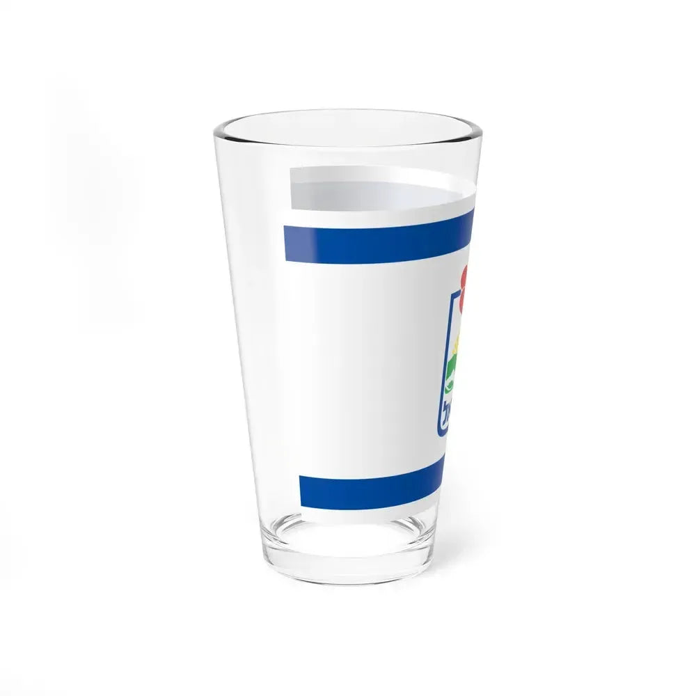 Flag of Karmiel Israel - Pint Glass 16oz - Go Mug Yourself