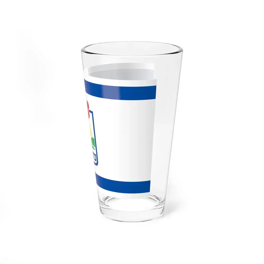 Flag of Karmiel Israel - Pint Glass 16oz - Go Mug Yourself