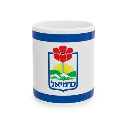 Flag of Karmiel Israel - White Coffee Mug 11oz - Go Mug Yourself
