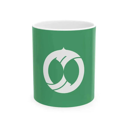 Flag of Karumai Iwate (Japan) White Coffee Mug 11oz - Go Mug Yourself