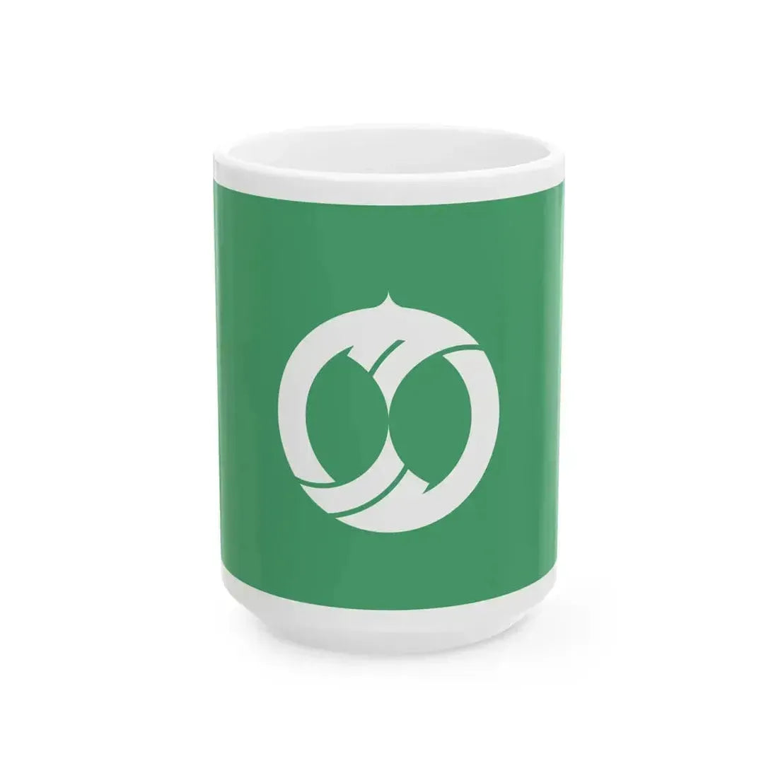 Flag of Karumai Iwate (Japan) White Coffee Mug 15oz - Go Mug Yourself