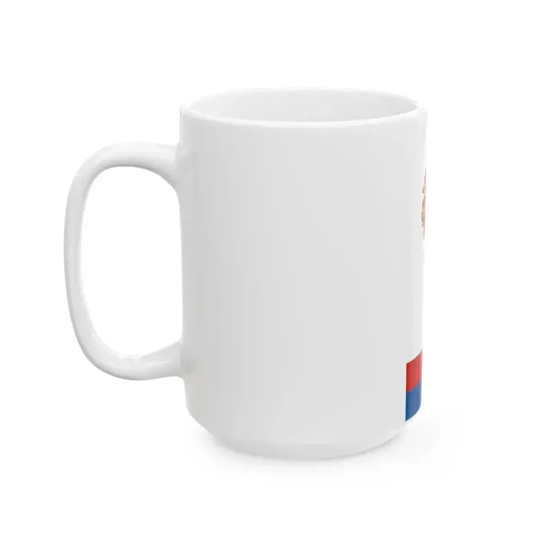 Flag of Kasad vertical (Hungary) White Coffee Mug - Go Mug Yourself