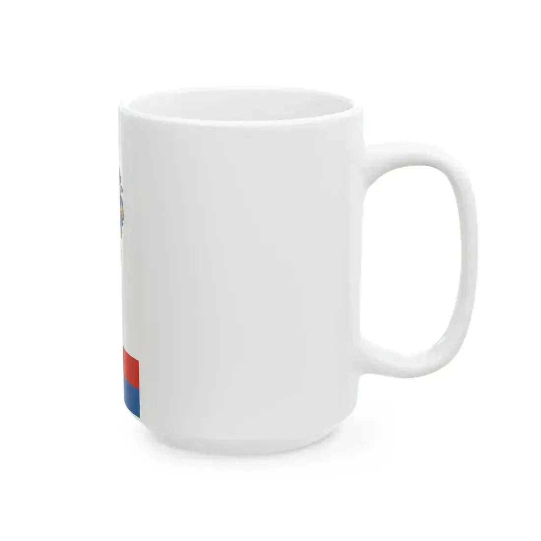 Flag of Kasad vertical (Hungary) White Coffee Mug - Go Mug Yourself