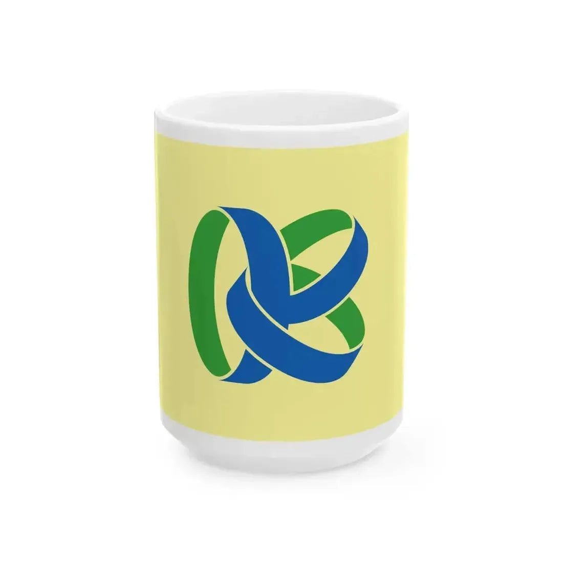 Flag of Kasama Ibaraki (Japan) White Coffee Mug 15oz - Go Mug Yourself