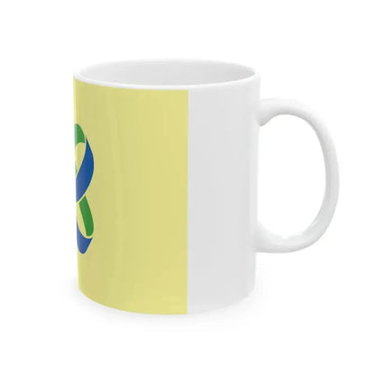 Flag of Kasama Ibaraki (Japan) White Coffee Mug - Go Mug Yourself