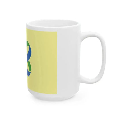 Flag of Kasama Ibaraki (Japan) White Coffee Mug - Go Mug Yourself