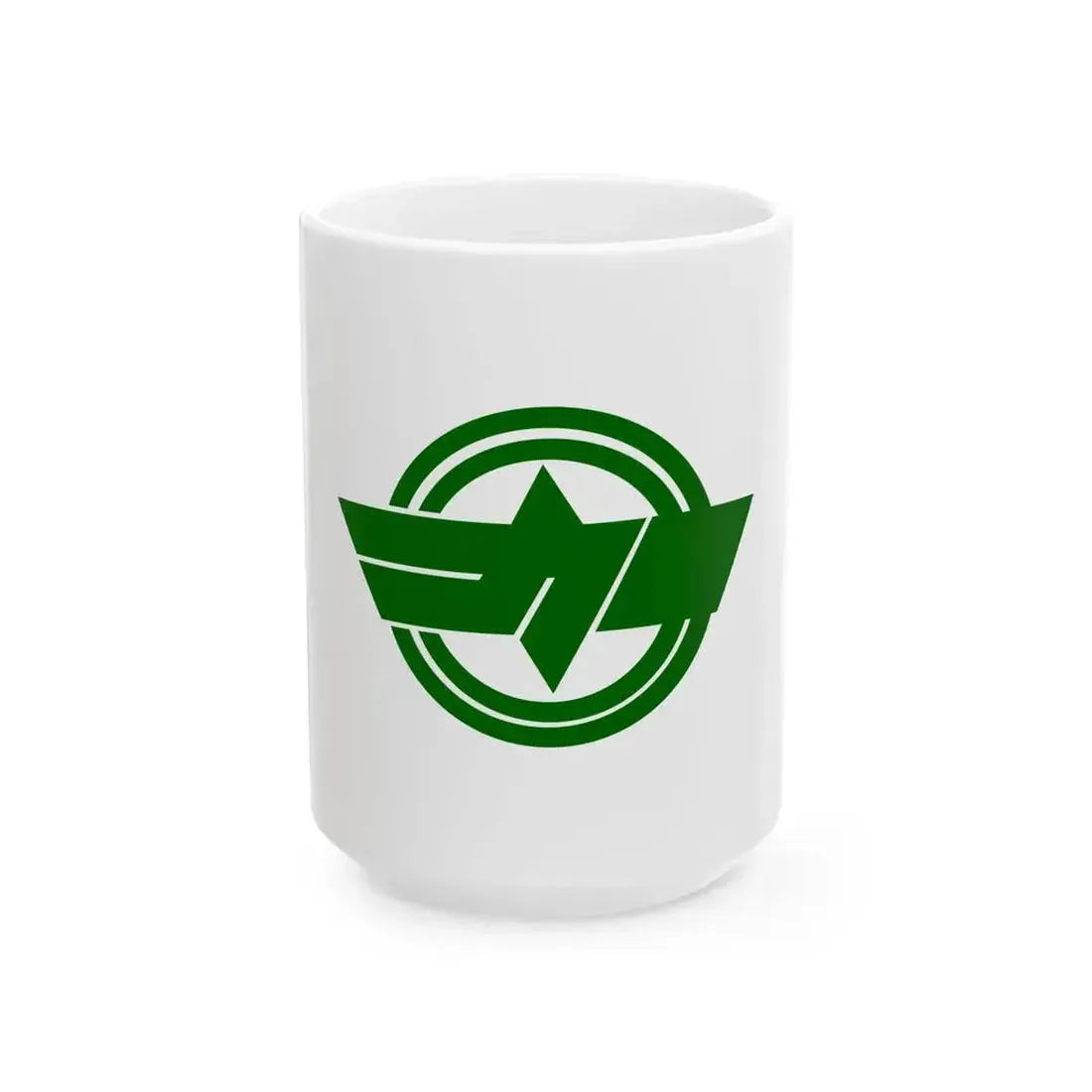 Flag of Kasamatsu Gifu (Japan) White Coffee Mug 15oz - Go Mug Yourself