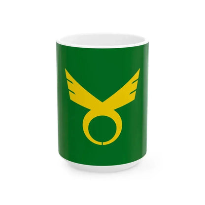 Flag of Kashihara Nara (Japan) White Coffee Mug 15oz - Go Mug Yourself