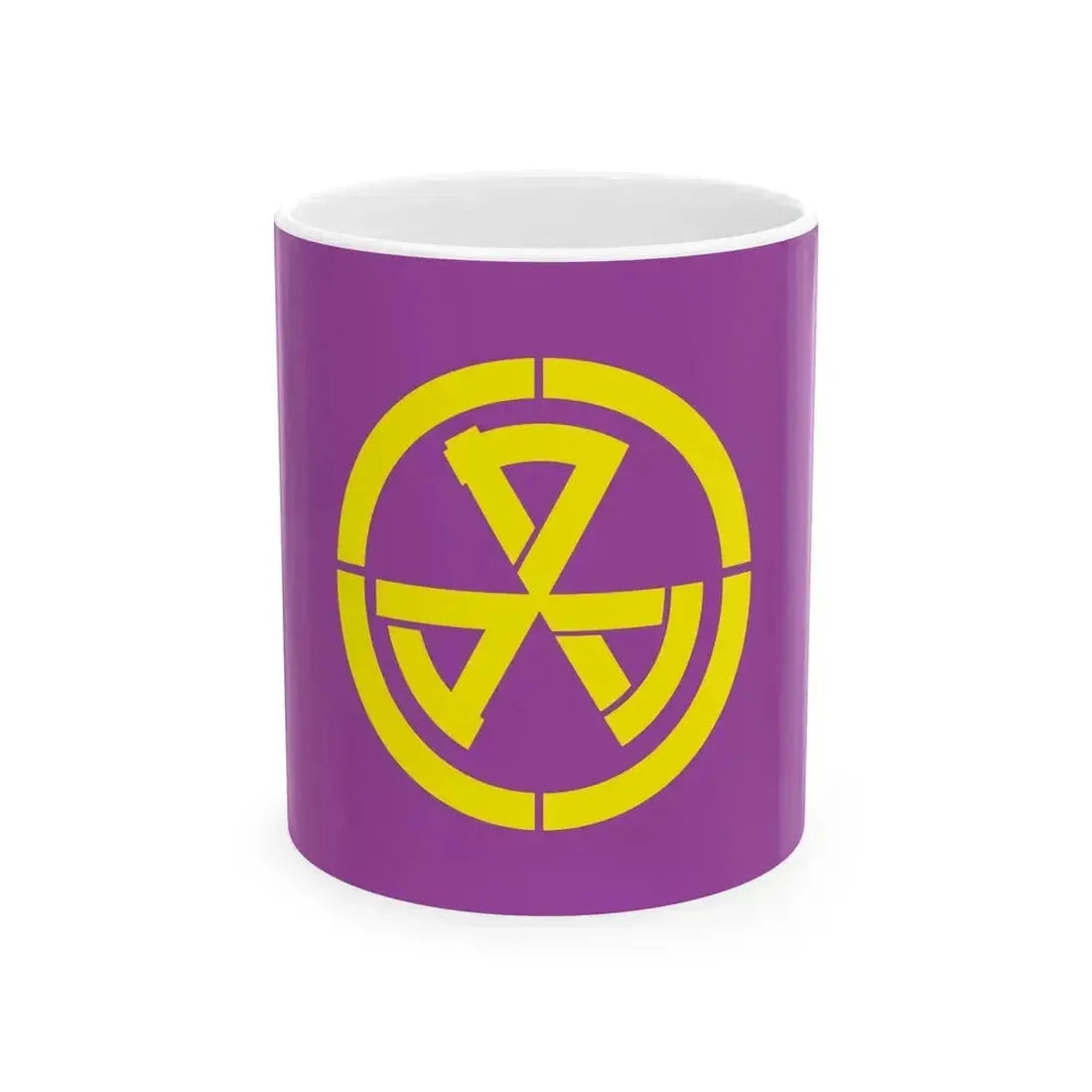 Flag of Kashima Ishikawa 1974-2005 (Japan) White Coffee Mug 11oz - Go Mug Yourself