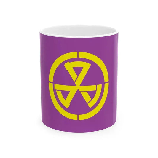 Flag of Kashima Ishikawa 1974-2005 (Japan) White Coffee Mug 11oz - Go Mug Yourself