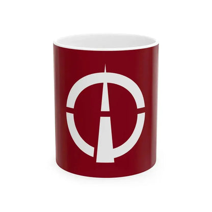 Flag of Kashima Shimane 1971-2005 (Japan) White Coffee Mug 11oz - Go Mug Yourself