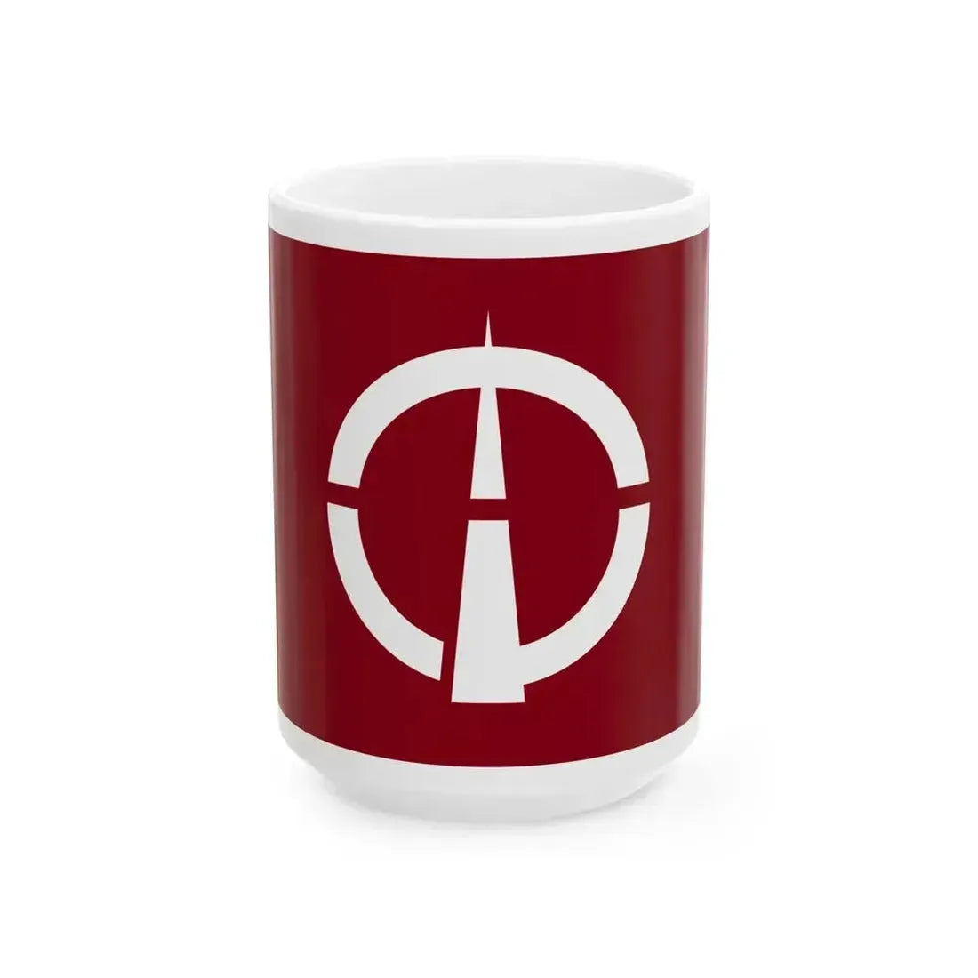 Flag of Kashima Shimane 1971-2005 (Japan) White Coffee Mug 15oz - Go Mug Yourself