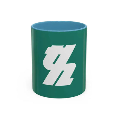 Flag of Kashiwa Chiba Japan - Accent Coffee Mug 11oz Light Blue - Go Mug Yourself