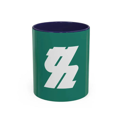 Flag of Kashiwa Chiba Japan - Accent Coffee Mug 11oz Navy - Go Mug Yourself