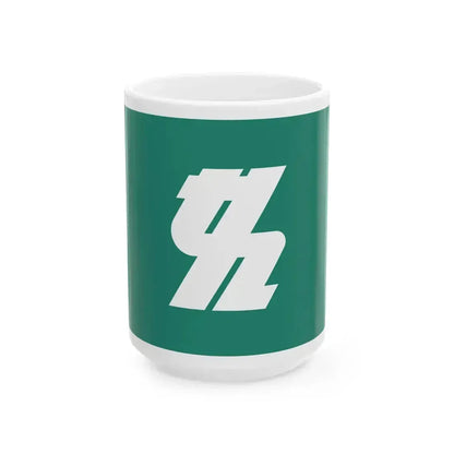 Flag of Kashiwa Chiba Japan - White Coffee Mug 15oz - Go Mug Yourself