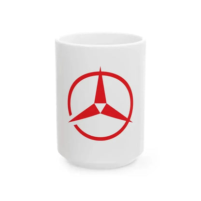 Flag of Kashiwara Osaka (Japan) White Coffee Mug 15oz - Go Mug Yourself