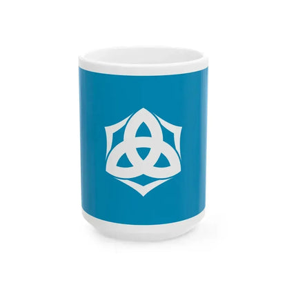 Flag of Kashiwazaki Niigata (Japan) White Coffee Mug 15oz - Go Mug Yourself