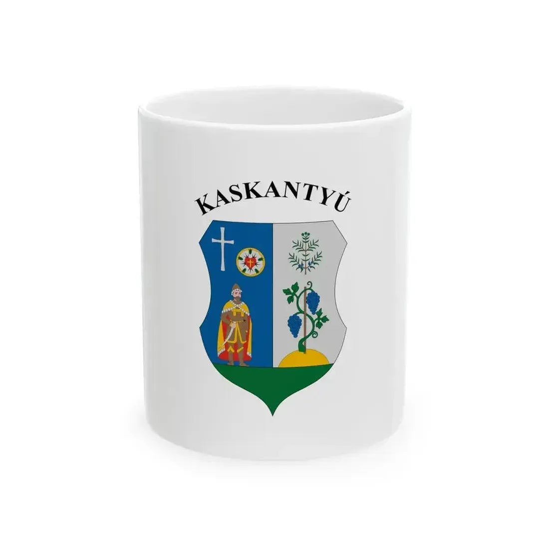 Flag of Kaskantyu (Hungary) White Coffee Mug 11oz - Go Mug Yourself