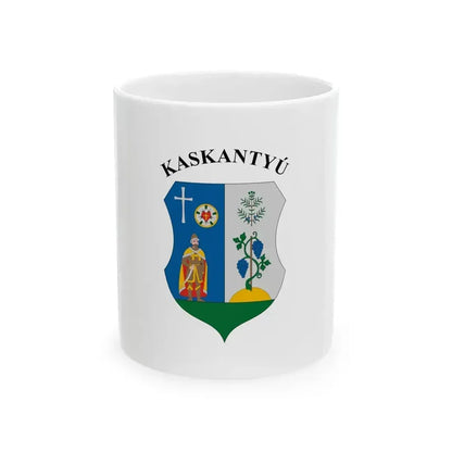Flag of Kaskantyu (Hungary) White Coffee Mug 11oz - Go Mug Yourself