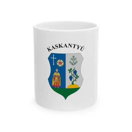 Flag of Kaskantyu (Hungary) White Coffee Mug 11oz - Go Mug Yourself