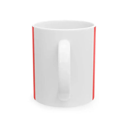 Flag of Kaspi Municipality (Georgia) White Coffee Mug - Go Mug Yourself