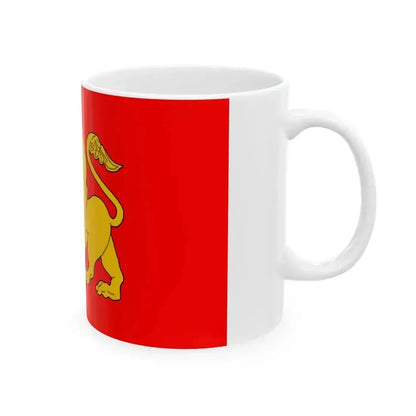 Flag of Kaspi Municipality (Georgia) White Coffee Mug - Go Mug Yourself