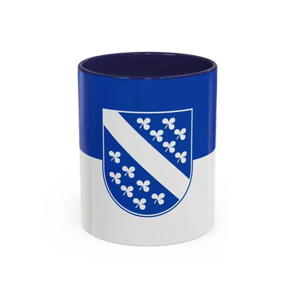 Flag of Kassel 2 Germany - Accent Coffee Mug 11oz Navy - Go Mug Yourself