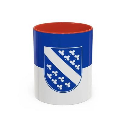 Flag of Kassel 2 Germany - Accent Coffee Mug 11oz Red - Go Mug Yourself