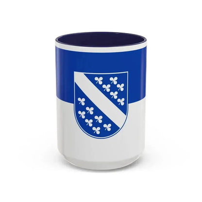 Flag of Kassel 2 Germany - Accent Coffee Mug 15oz Navy - Go Mug Yourself