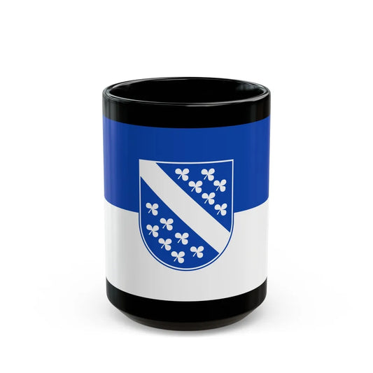 Flag of Kassel 2 Germany - Black Coffee Mug-15oz-Go Mug Yourself