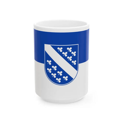 Flag of Kassel 2 Germany - White Coffee Mug-15oz-Go Mug Yourself