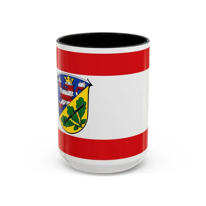 Flag of Kassel Germany - Accent Coffee Mug 15oz Black - Go Mug Yourself