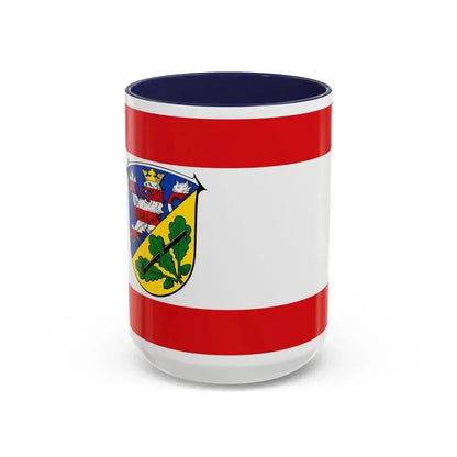 Flag of Kassel Germany - Accent Coffee Mug 15oz Navy - Go Mug Yourself