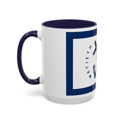 Flag of Kastellorizo Greece - Accent Coffee Mug - Go Mug Yourself