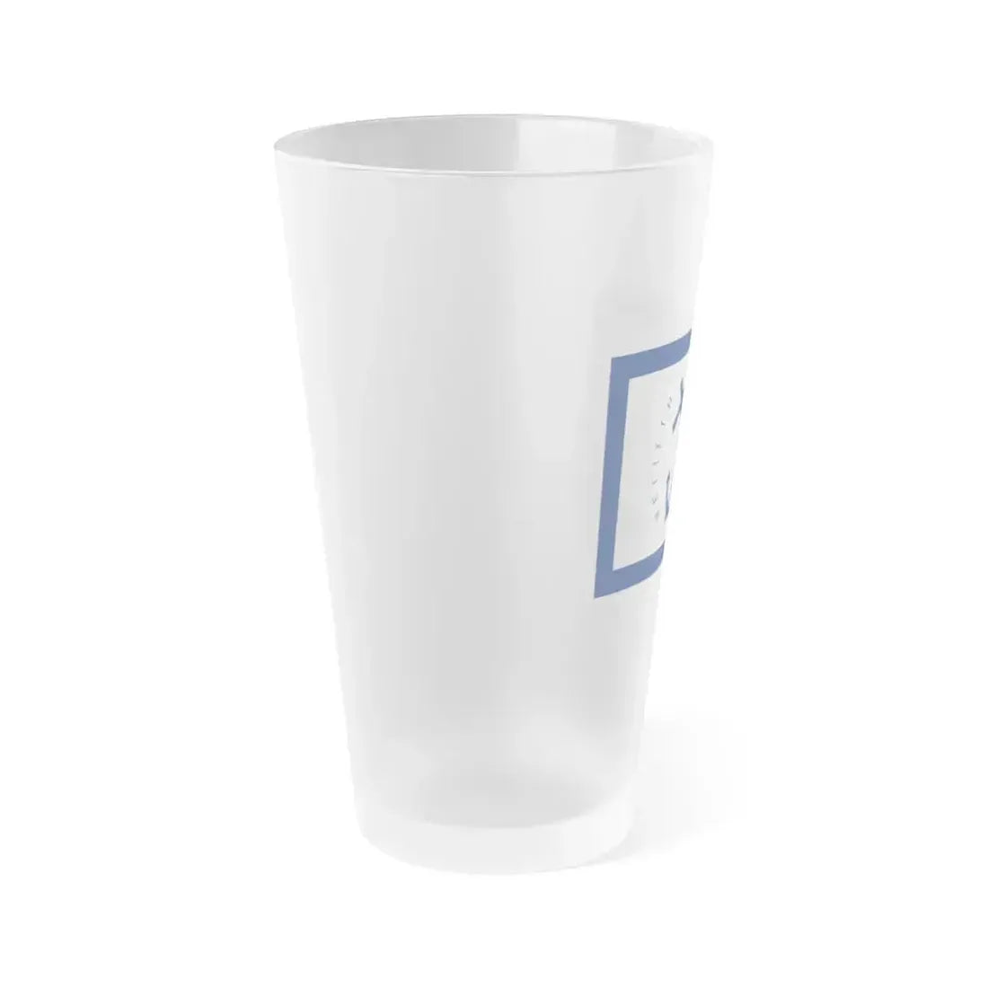 Flag of Kastellorizo Greece - Frosted Pint Glass 16oz - Go Mug Yourself
