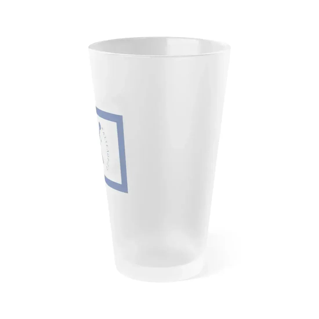 Flag of Kastellorizo Greece - Frosted Pint Glass 16oz - Go Mug Yourself