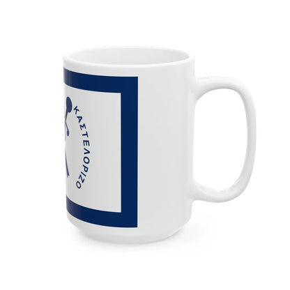 Flag of Kastellorizo Greece - White Coffee Mug-Go Mug Yourself