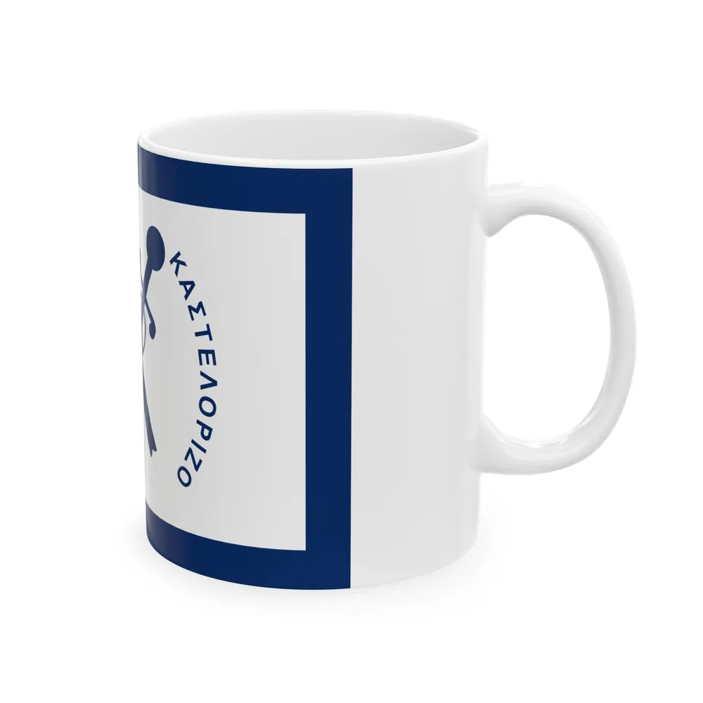 Flag of Kastellorizo Greece - White Coffee Mug-Go Mug Yourself