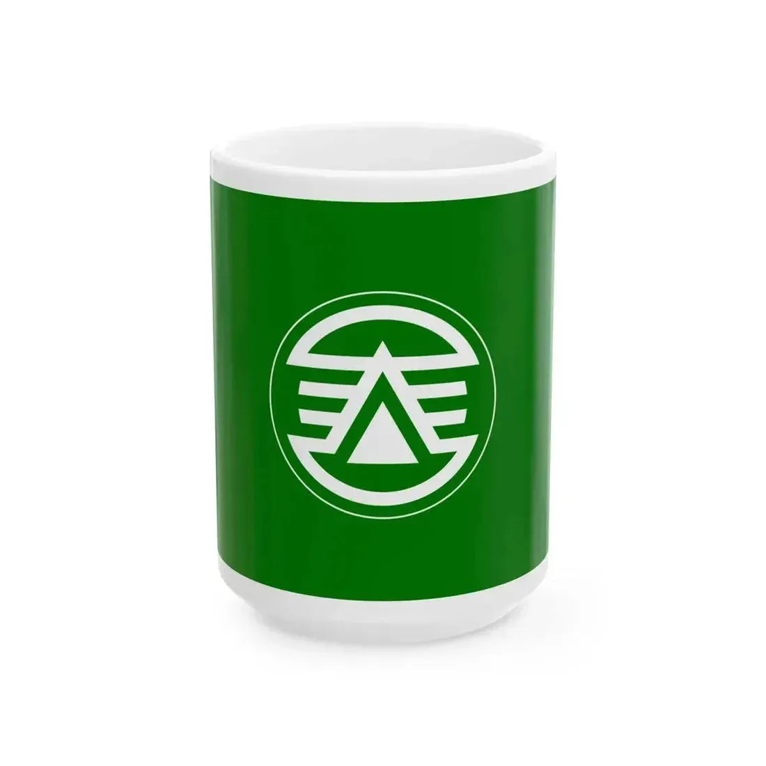 Flag of Kasuga Fukuoka (Japan) White Coffee Mug 15oz - Go Mug Yourself