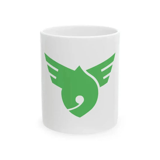 Flag of Kasuga Gifu 1973-2005 (Japan) White Coffee Mug 11oz - Go Mug Yourself