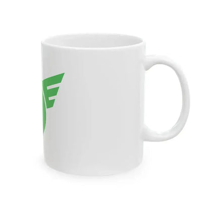 Flag of Kasuga Gifu 1973-2005 (Japan) White Coffee Mug - Go Mug Yourself