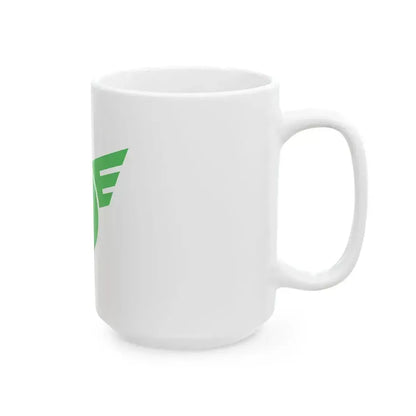 Flag of Kasuga Gifu 1973-2005 (Japan) White Coffee Mug - Go Mug Yourself