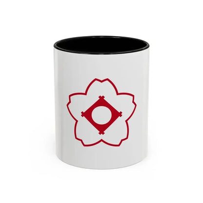 Flag of Kasugai Aichi Japan - Accent Coffee Mug 11oz Black - Go Mug Yourself