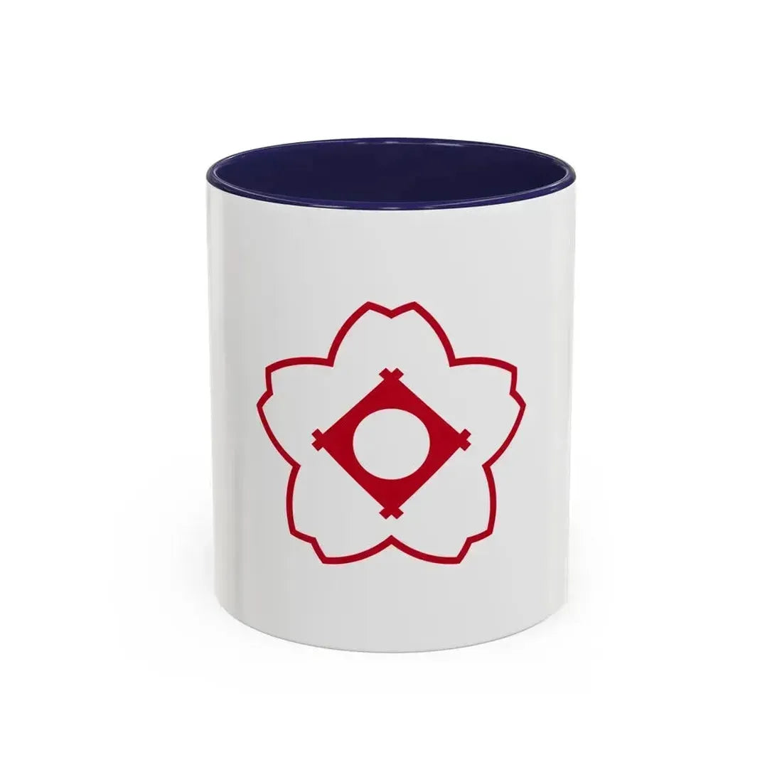 Flag of Kasugai Aichi Japan - Accent Coffee Mug 11oz Navy - Go Mug Yourself