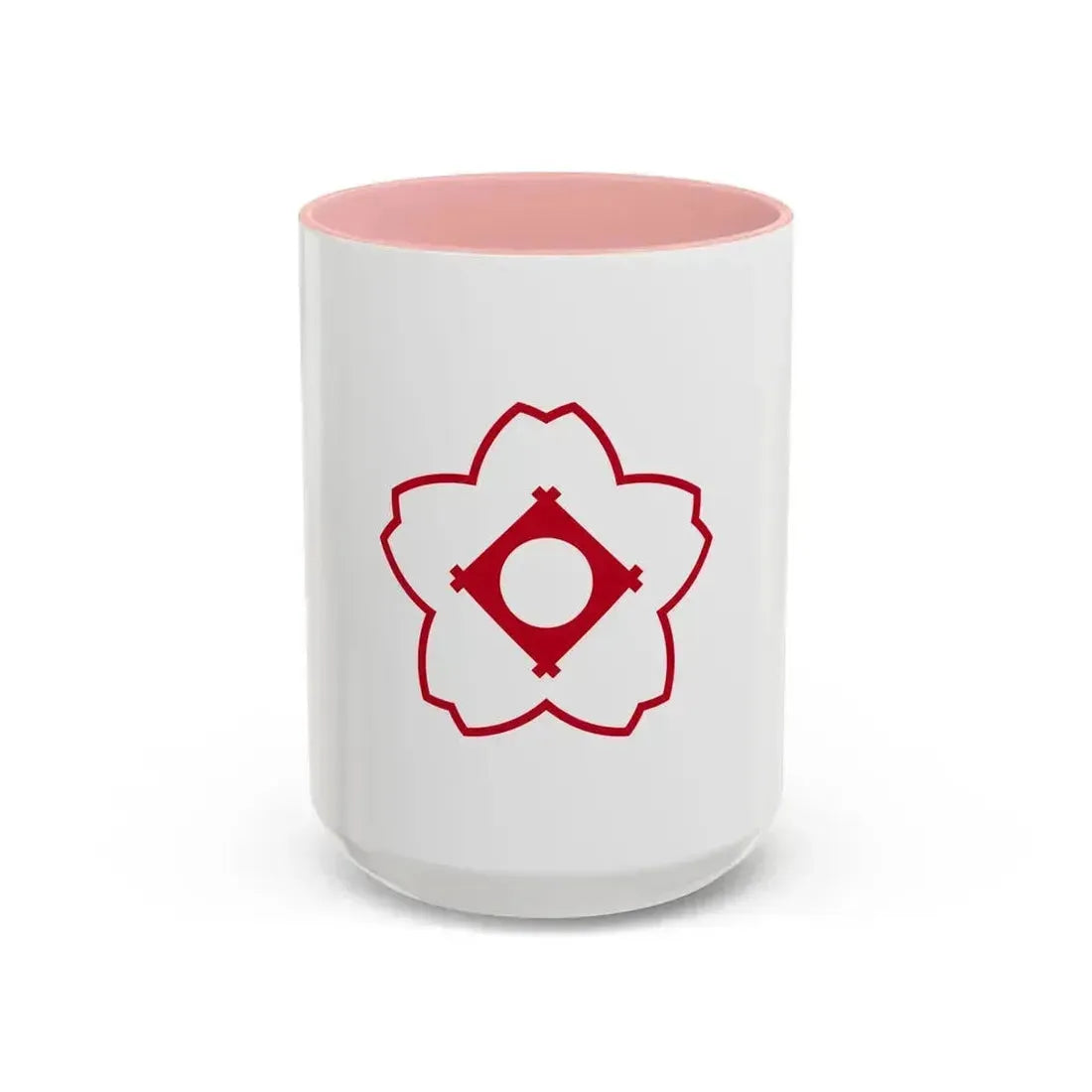 Flag of Kasugai Aichi Japan - Accent Coffee Mug 15oz Pink - Go Mug Yourself
