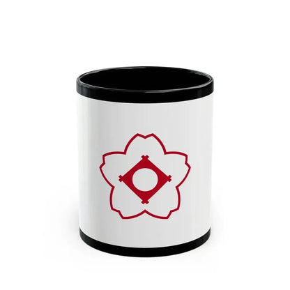 Flag of Kasugai Aichi Japan - Black Coffee Mug 11oz - Go Mug Yourself