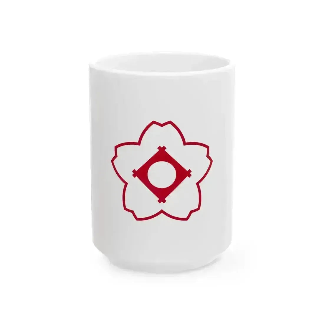 Flag of Kasugai Aichi (Japan) White Coffee Mug 15oz - Go Mug Yourself