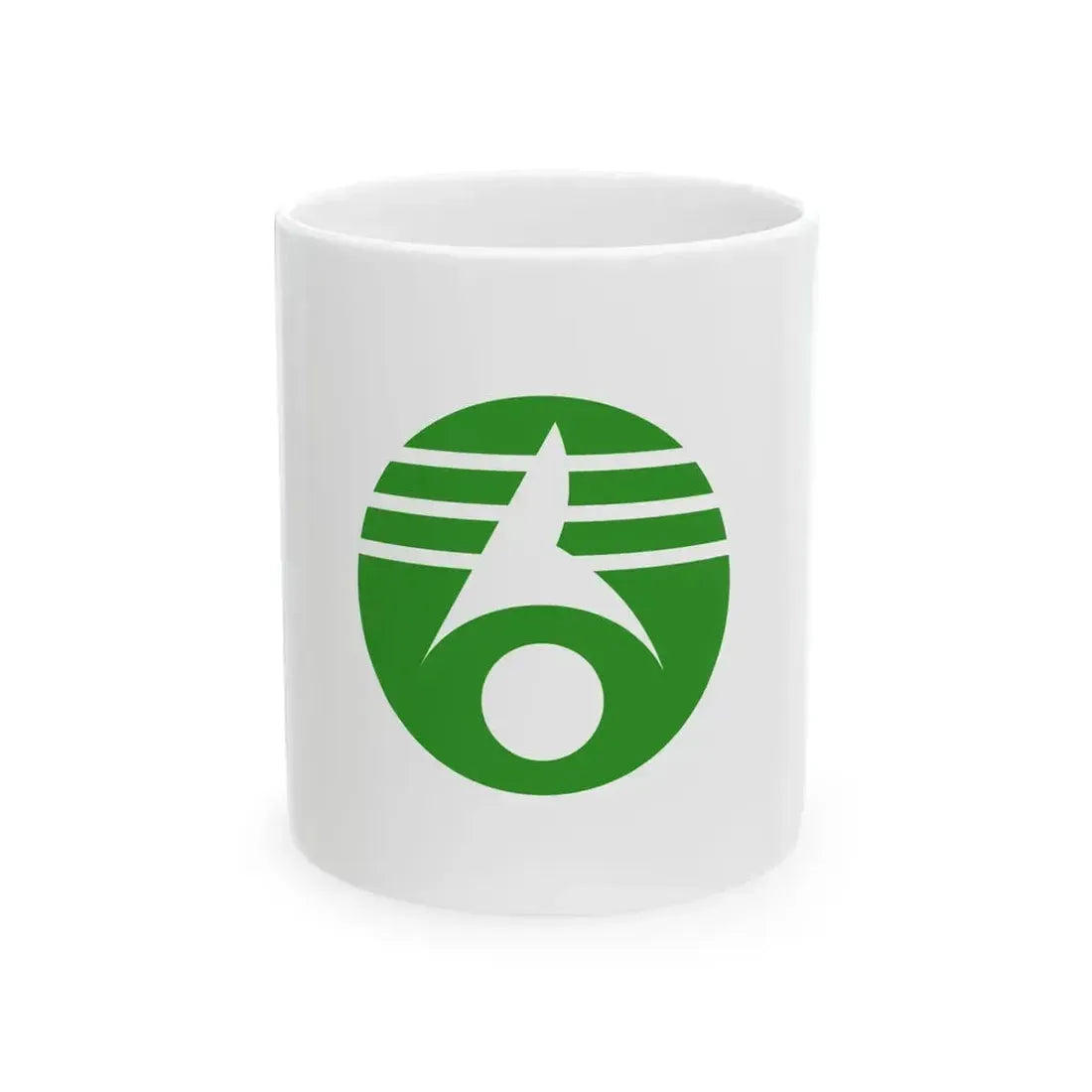 Flag of Kasukabe Saitama (Japan) White Coffee Mug 11oz - Go Mug Yourself