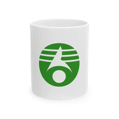 Flag of Kasukabe Saitama (Japan) White Coffee Mug 11oz - Go Mug Yourself