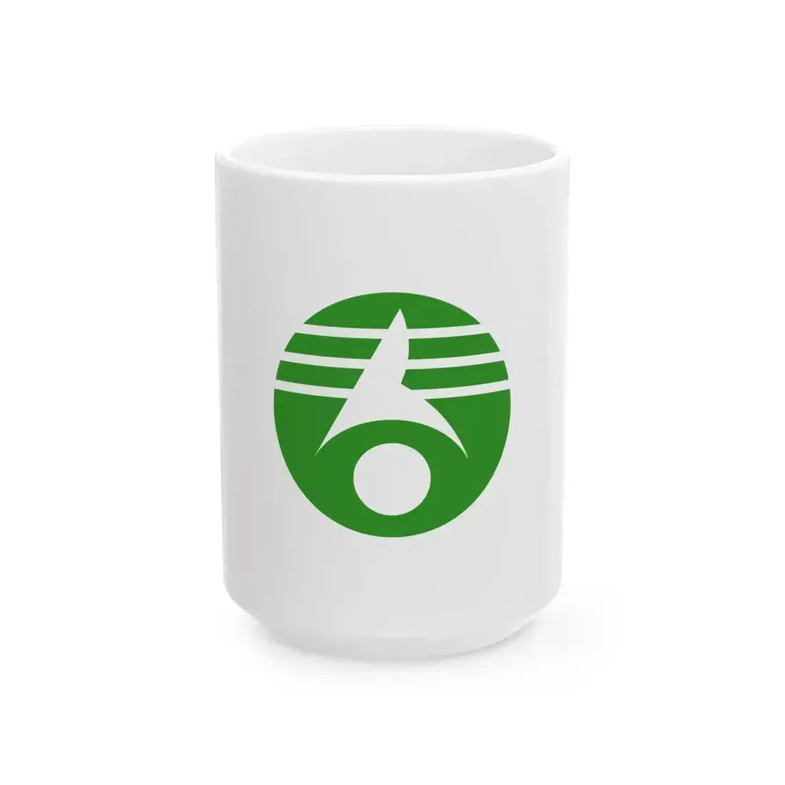 Flag of Kasukabe Saitama (Japan) White Coffee Mug 15oz - Go Mug Yourself